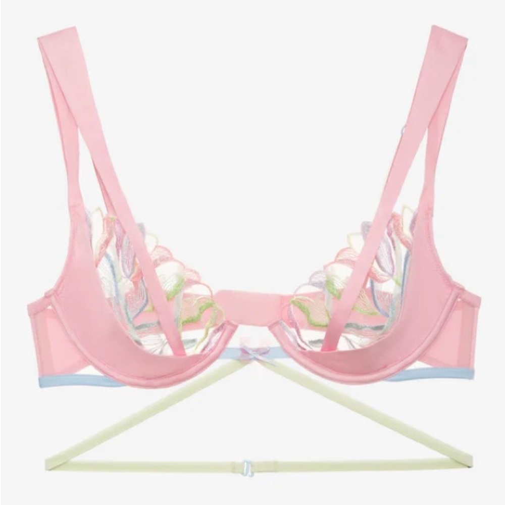 For Love and Lemons Pastel Tulips Bra